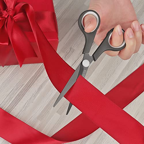 Image of KUONIIY Scissors Ultra Sharp Blades with Titanium Coating Soft Comfortable Handles Multifunctional Scissors, 15 cm