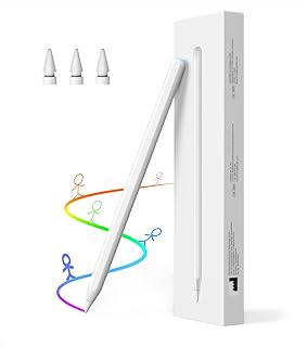 MoKo iPad Pencil 2nd Generation with Magnetic Wireless Charging,Apple Pencil 2nd Generation,Stylus Pen for iPad Pro 12.9 in 6/5/4th,iPad Pro 11 in 4/3,iPad Air 5/4,iPad Mini 6th,Tilt & Palm Rejection