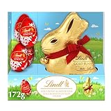 Lindt GOLD BUNNY and LINDOR Milk Chocolate Easter Eggs, Gifts for Kids, Easter Chocolate, 172-Gram Box