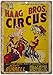 Produktbild Mr.sign HAAG Bros Circus Jerry Burrell Blechschilder Retro Schilder Blech Blechschild Vintage Metall Poster Warnschild Wanddekoration Malerei Bar Cafe Restaurant Garten Park 20 * 30 cm