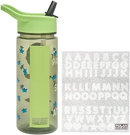 Star Wars Mandalorian Personalised Sticker Water Bottle Straw 500ml  Official Star Wars Merchandise by Polar Gear, Kids Reusable Non Spill BPA Free Tritan  Green
