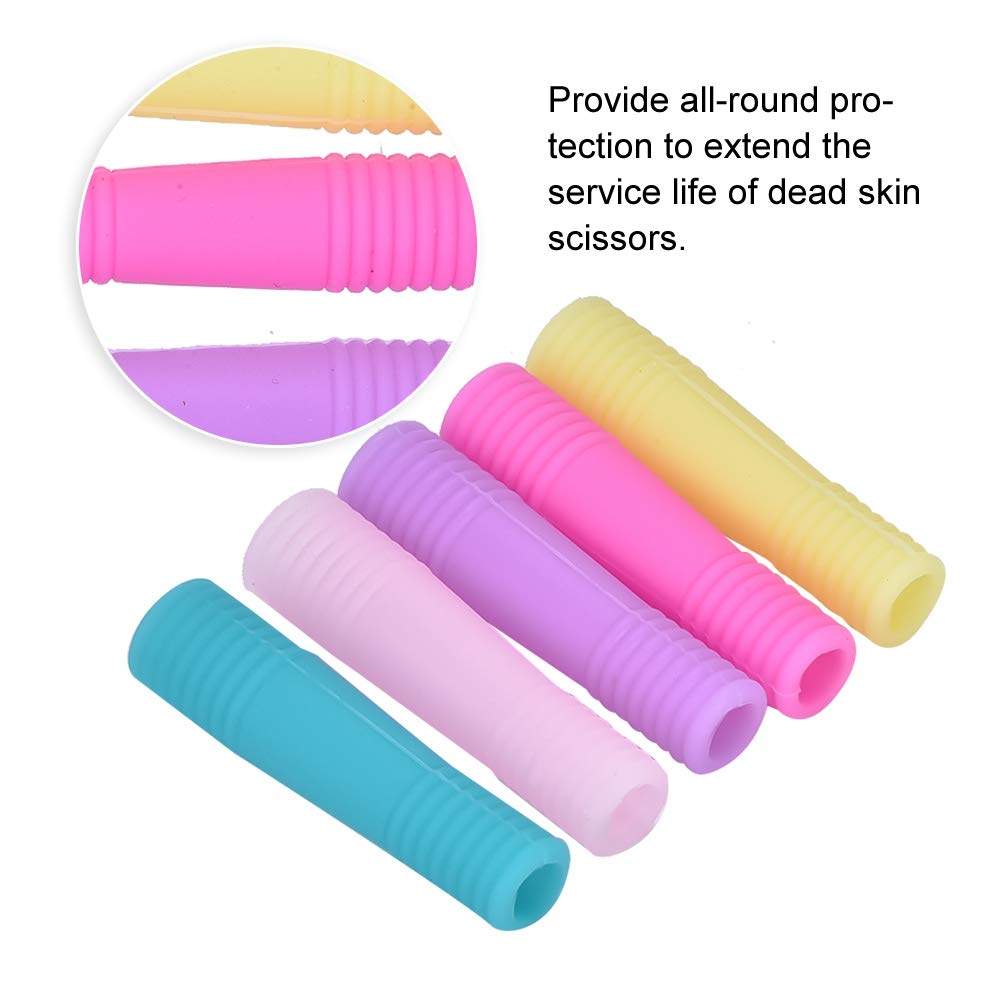 Nail Art Protective Case, Provides Comprehensive Protection, Silicone Material for Makeup (Long thread protective sleeve)