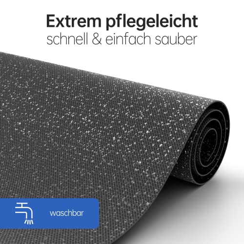 HAYATEC Universal Antirutschmatte Auto Kofferraum Schutzmatte 120x100cm Gummimatte Kofferraummatte rutschfeste Unterlage Schwarz Wasserdicht zuschneidbar für maximalen Schutz & Sauberkeit