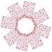 100PCS Heart Printed Organza Bags Gift Jewelry Candy Bags for Wedding Valentine's Day Mother's Day Party Christmas 5x7Inch