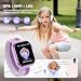 Smartwatch Kinder mit GPS und Telefon, Kinderuhr mit SIM, Videoanrufe, Sprachchat, Schulmodus, SOS SMS Schlafmonitor, IP68 Wecker Schrittzähler Taschenlampe Kinder Smartwatch für Mädchen Jungen, Lila