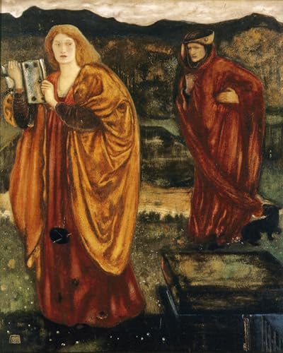Affiche Merlin et Nimue Edward Burne-Jones pour décorer un salon élégant