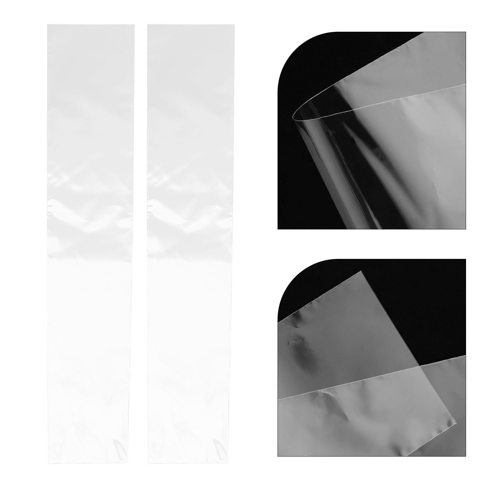 MAGICLULU Fundas plásticas transparentes para corbatas 100 unidades 8 cm ancho con acceso rápido para almacenamiento y viajes, diseñadas para hombres