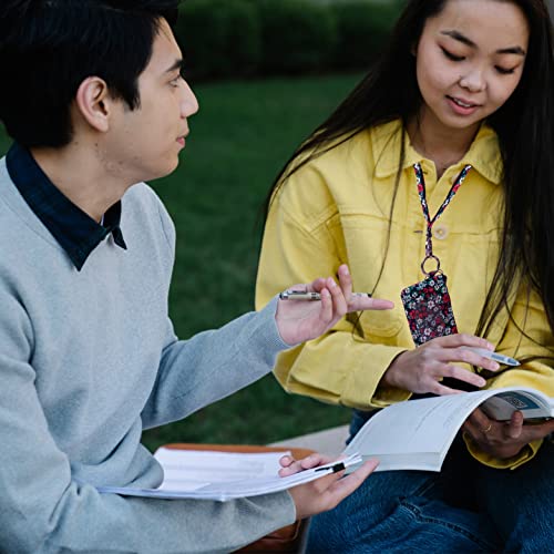 Mnf Collections Lanyard With Wallet - Zip Id Case With Lanyard - Lanyard With Id Holder For Cash, Cards, Coin - Durable Card Holder Keychain With Zippers - Cotton - Vintage Paisley #TOP5