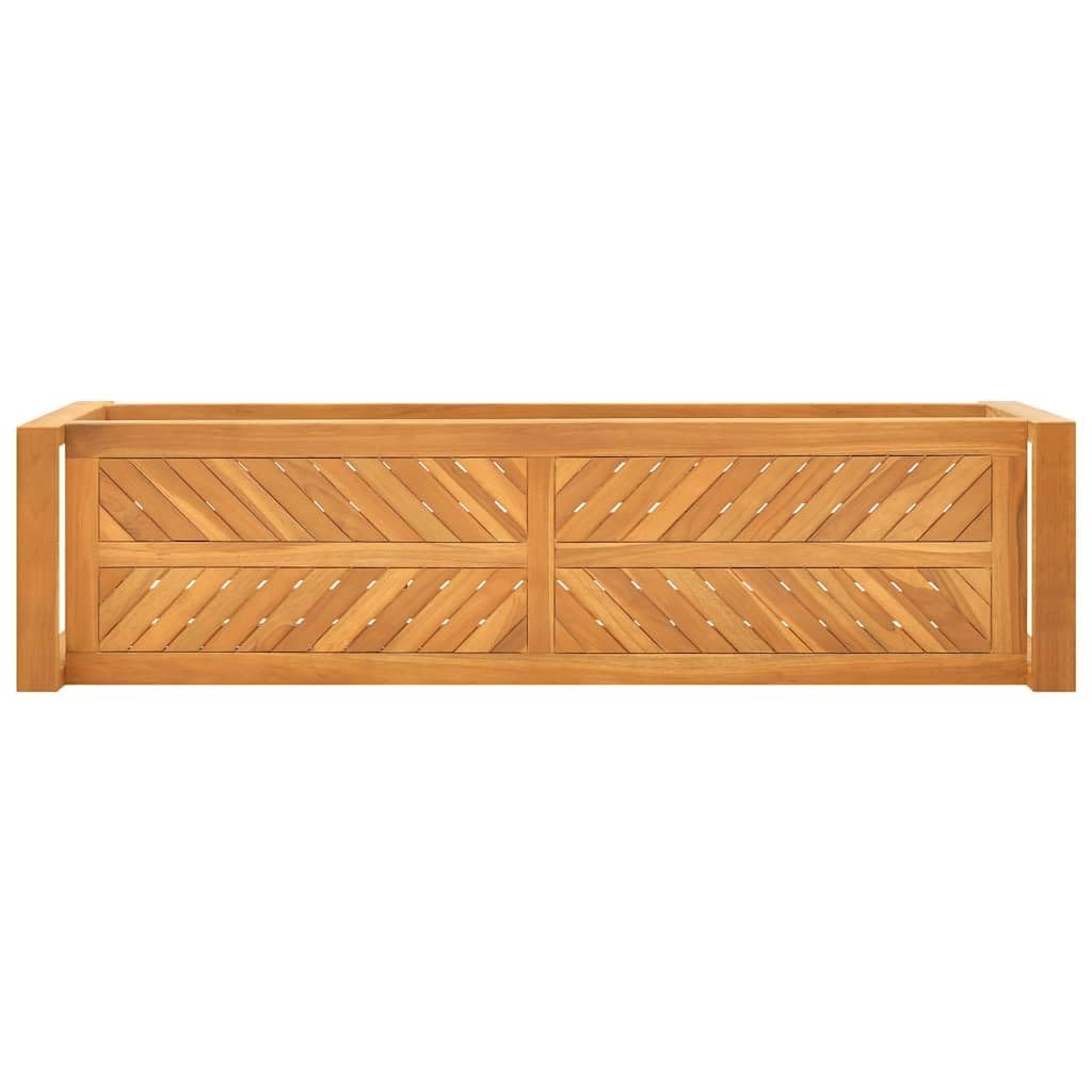Banco 120 cm Madera maciza de teca con base para interior y exterior