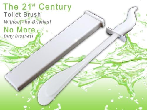 The 21st Century Toilet Brush without the Bristles -Toilet Maid- No More Dirty Brushes. White