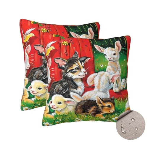 Housses de Coussin 60x60 cm Housses de Coussin Exterieur Impermeable