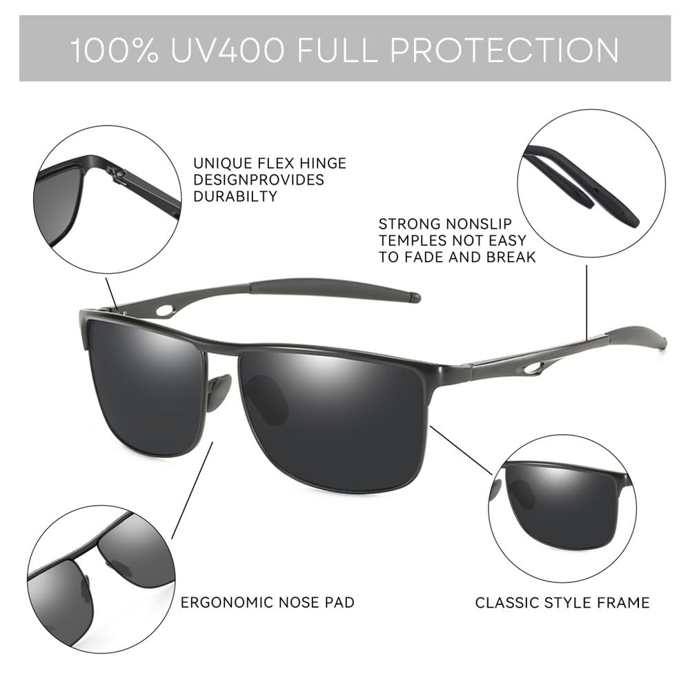 Okulary przeciwsłoneczne z filtrem UV400, aluminiowe, modne, polaryzacyjne, do wędkowania, wędrówek, golfa, jazdy, unisex, 1004 centów
