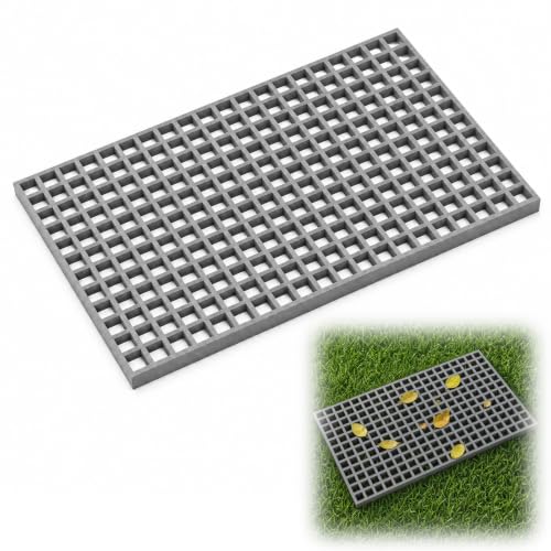 Image of Cinnvoice 1 Pcs FRP Molded Grating Panel, 3ft X 2ft X 1.5in, Grey
