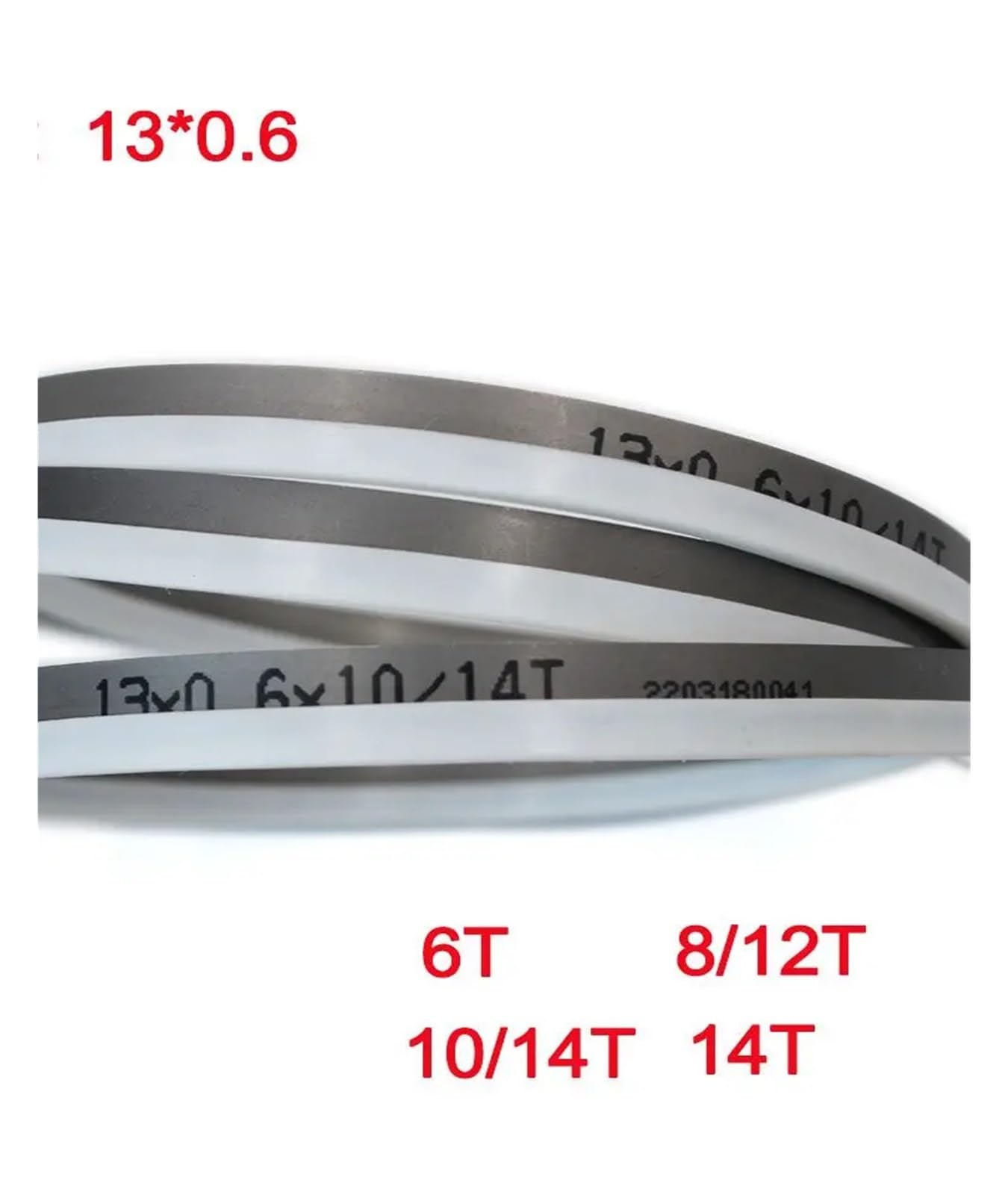 TPI di alta qualità con sega, Lame for seghe a nastro bimetalliche M42 Multidimensione 24/12-16TPI Portatili 44-7/8x1/2x.020 Legno duro(24TPI,1400MM-0.6MM)