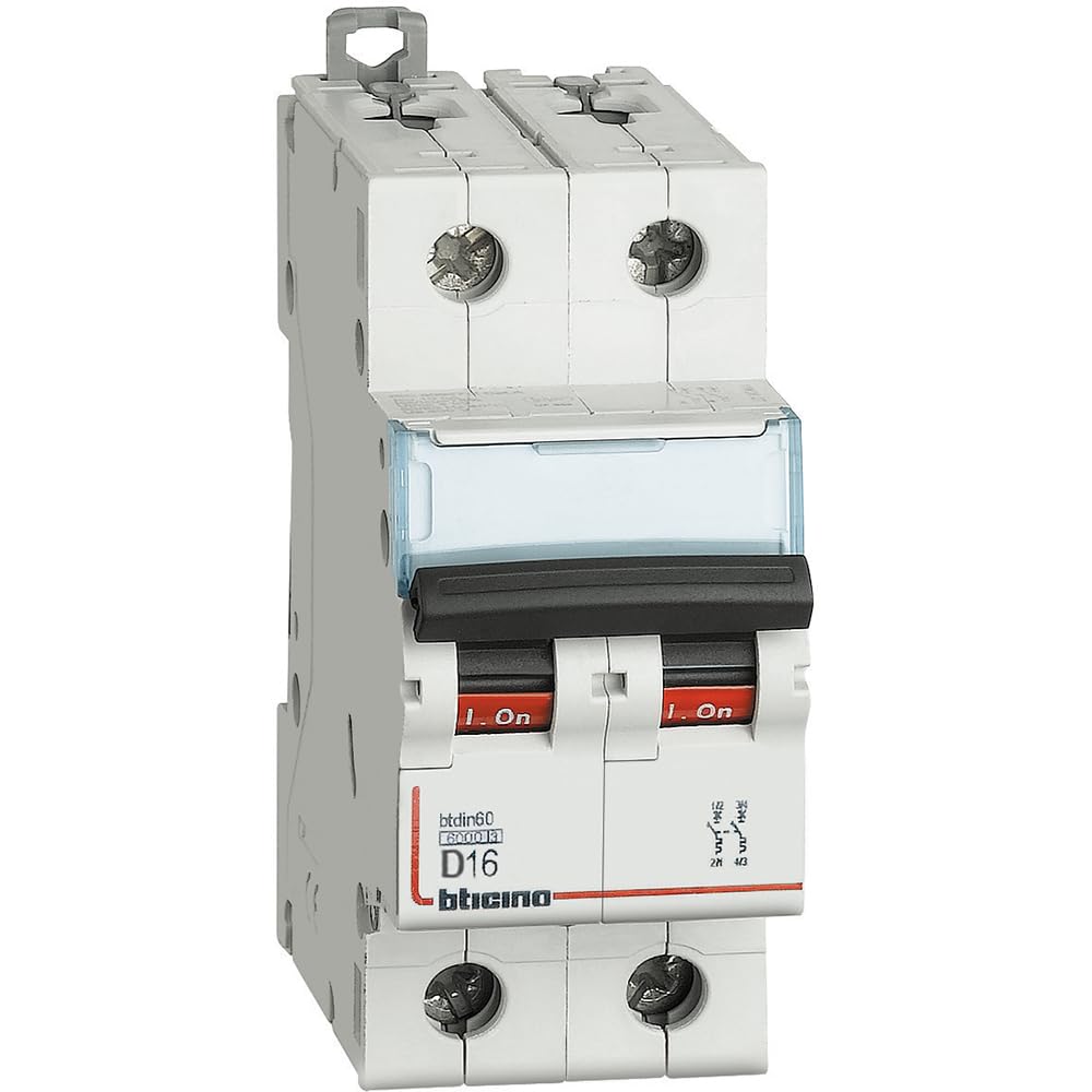 BTICINO Btdin60 - terruttore magnetotermico 2P curva D 16A marca