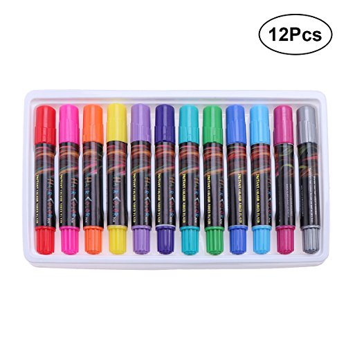 Frcolor 12 Colors Hair Chalk Pens Disposable Hair Color Wax Chalk Hair Dyed Crayon Color