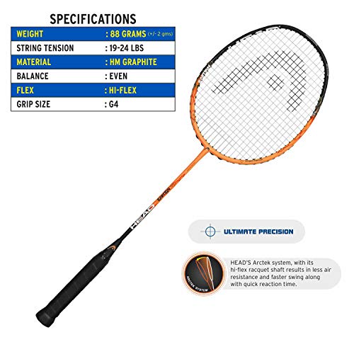 Image of Head Ignition 100 HM Graphite Badminton Racquet (Strung)