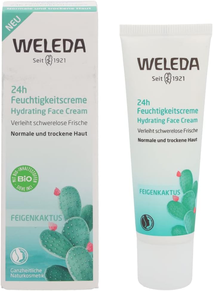 WELEDA 102078 Bio Feigencactus 24 uur vochtinbrengende natuurlijke cosmetica gezichtscrème voor droge en normale huid voor dagelijks gebruik (1 x 30 ml),eén maat WELEDA 102078 Bio Feigencactus 24 uur vochtinbrengende natuurlijke cosmetica gezichtscrème voor droge en normale huid voor dagelijks gebruik (1 x 30 ml),eén maat