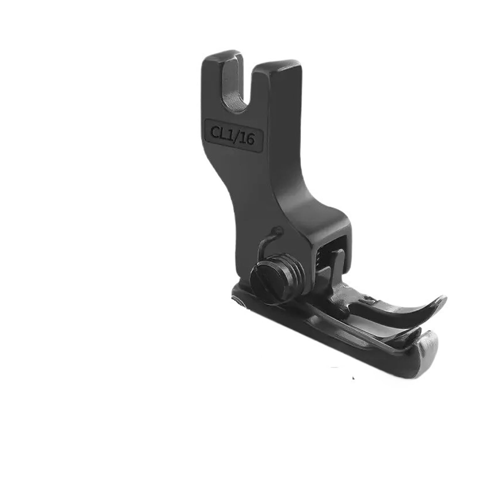 1pc Height-Difference Presser Foot CR/CL Series 0.1/0.2 Hem Width Black Titanium Steel Universal For Sewing Machines(CL1-.32N-ES)