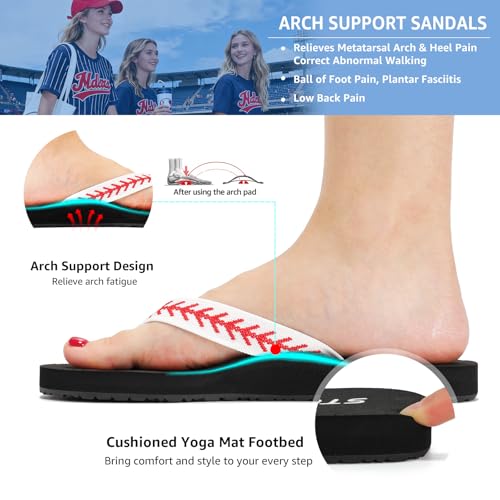Image of STQ Womens Quick Dry Flip Flops丨Arch Support Thong Sandals