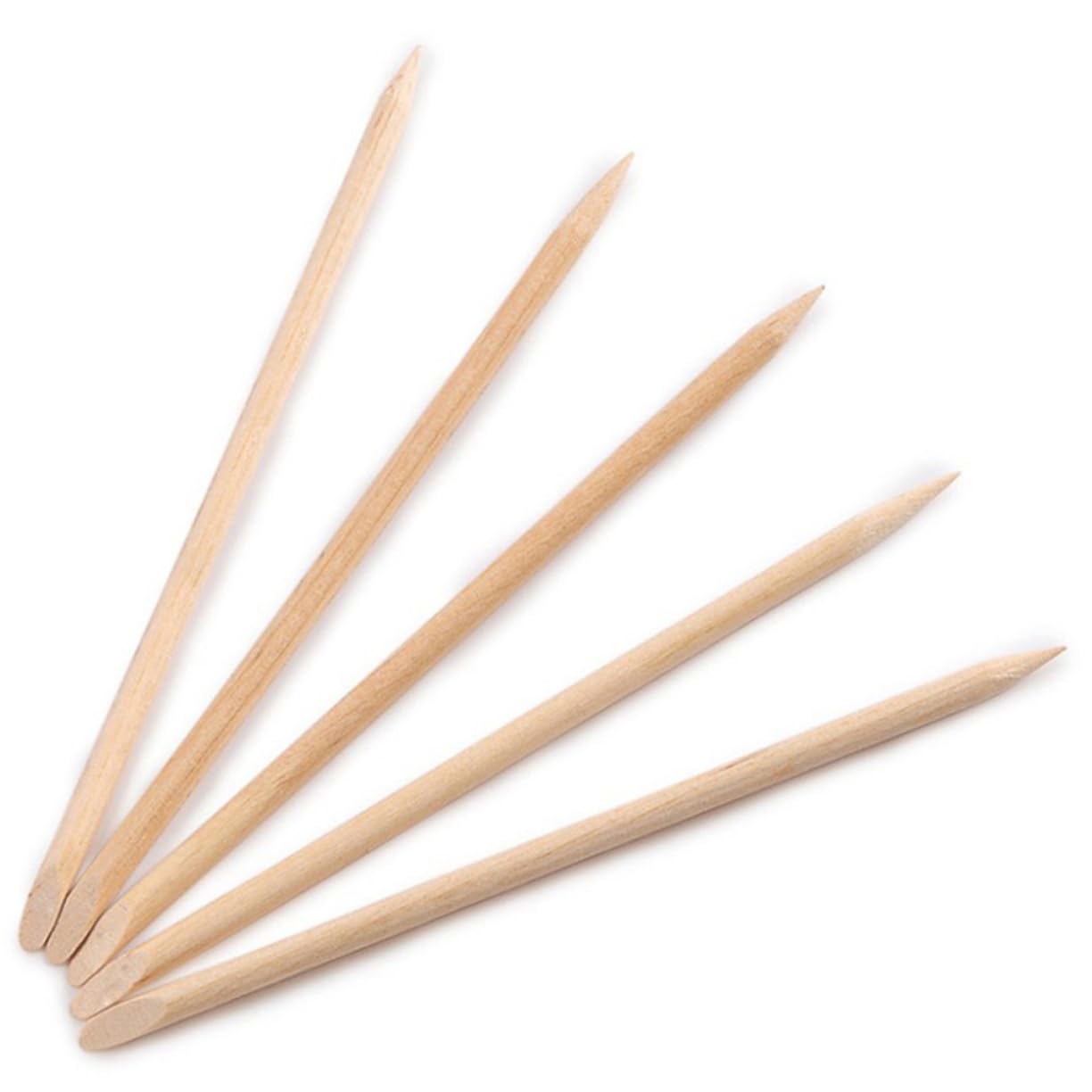 Didiseaon Multifunctional Nail Art Tools 200pcs Cuticle Pusher Nail Polish Remover Stick Home Salon Use