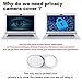imluckies Metall-Webcam-Abdeckung für Laptop, MacBook Pro/Air, iMac, iPad, Tablet, iPhone 8/7/6 Plus, Echo Show/Spot Web-Kamera-Blocker, schützt Ihre Privatsphäre, 2 Stück, weiß