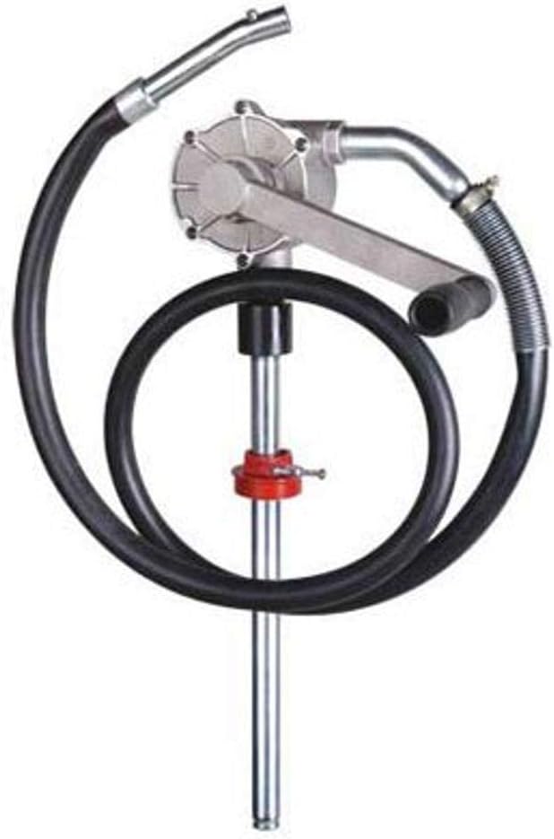 OilSafe 950020 Rotary Barrel Pump, 15-55 gal Drums, Black/Silver