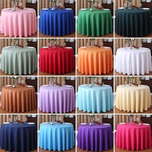 Nappe de mariage ronde blanche pour décor de banquet d'anniversaire