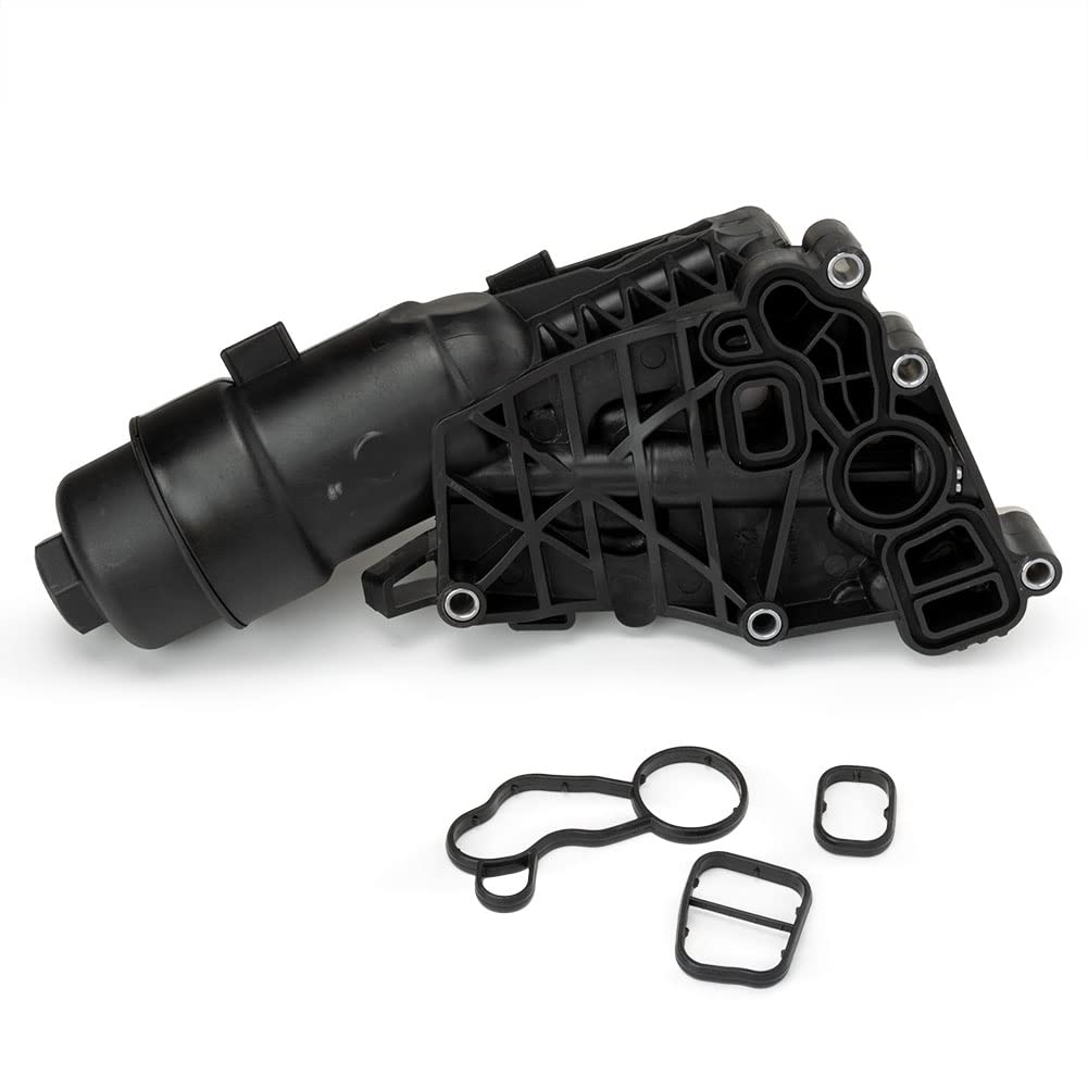 Bloque de Motor Filtro de aceite Conjunto De Enfriador De Aceite 11428585235 11428511391. Compatible Con BMW Serie 2 F45 F46 X1 F48 X2, MINI Y Cooper F56 F55.