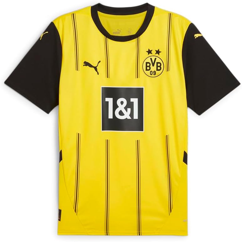 PUMA Mens BVB Crew Neck Short Sleeve Home Jersey Replica Casual