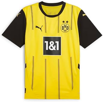 PUMA Mens BVB Crew Neck Short Sleeve Home Jersey Replica Casual