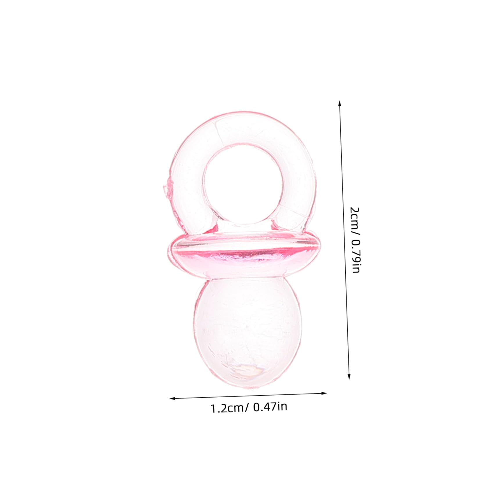 Toddmomy Baby Shower Decorations 50pcs Mini Pacifier Decor Boy/Girl Shower Favors Reusable Decorative Toys for