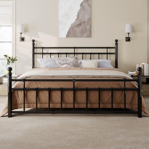 GalnFu King Wrought Iron Bed