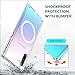 Clear Magnetic Phone Case for Samsung Galaxy Note 10, 6.3-Inch Compatible with MagSafe Shockproof Protection Anti-Yellowing TPU PC Cover Bumper Wireless Charging Compatible
