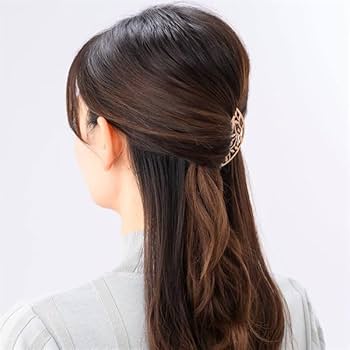 コンプレックスビズ　フラワーモチーフ ヘアコーム ブラウン　タルトコーム ボタニカルグリッター ステンレスコーム(イエロー) | コーム