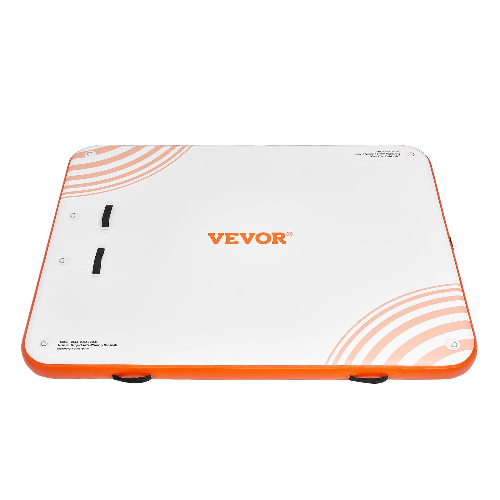 VEVOR Quai Flottant Gonflable, Plateforme de Quai Gonflable, Tapis de Quai Flottant antidérapant avec échelle Amovible et Sac de Transport Portable, Plate-Forme Flottante pour océan, Piscine, Plage