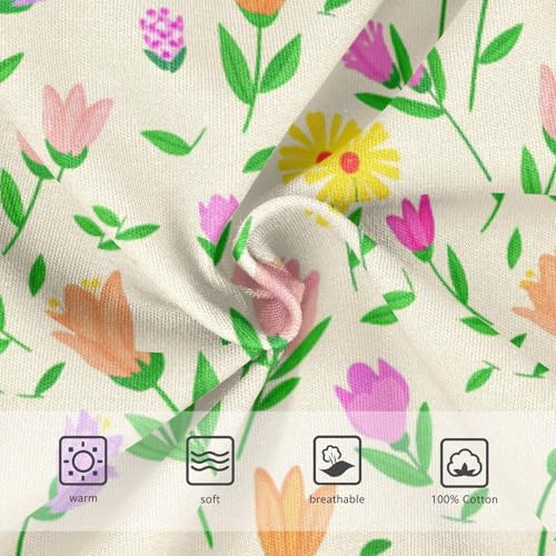 Flowers Floral Yellow Toddler Boy's Underwear 2T 23022233