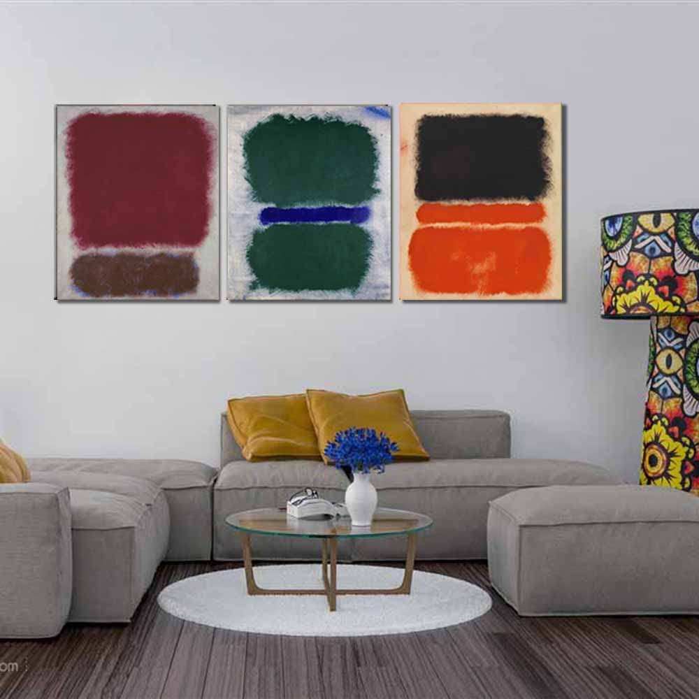 Amazon.co.jp: マーク・ロスコマルチカラーセット3アートフレーム