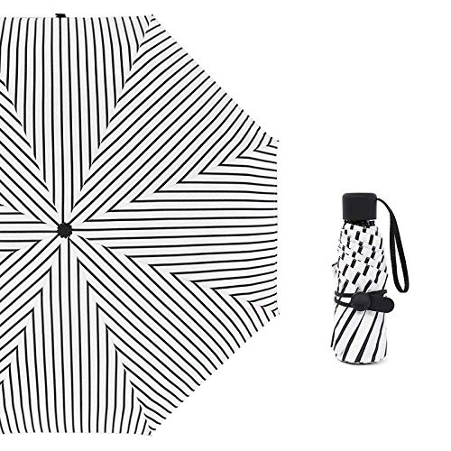 Preisvergleich Produktbild LDSBGJ 50% Sonnenschirm Vinyl Anti-UV Wetter Regen Tasche Taschenschirm