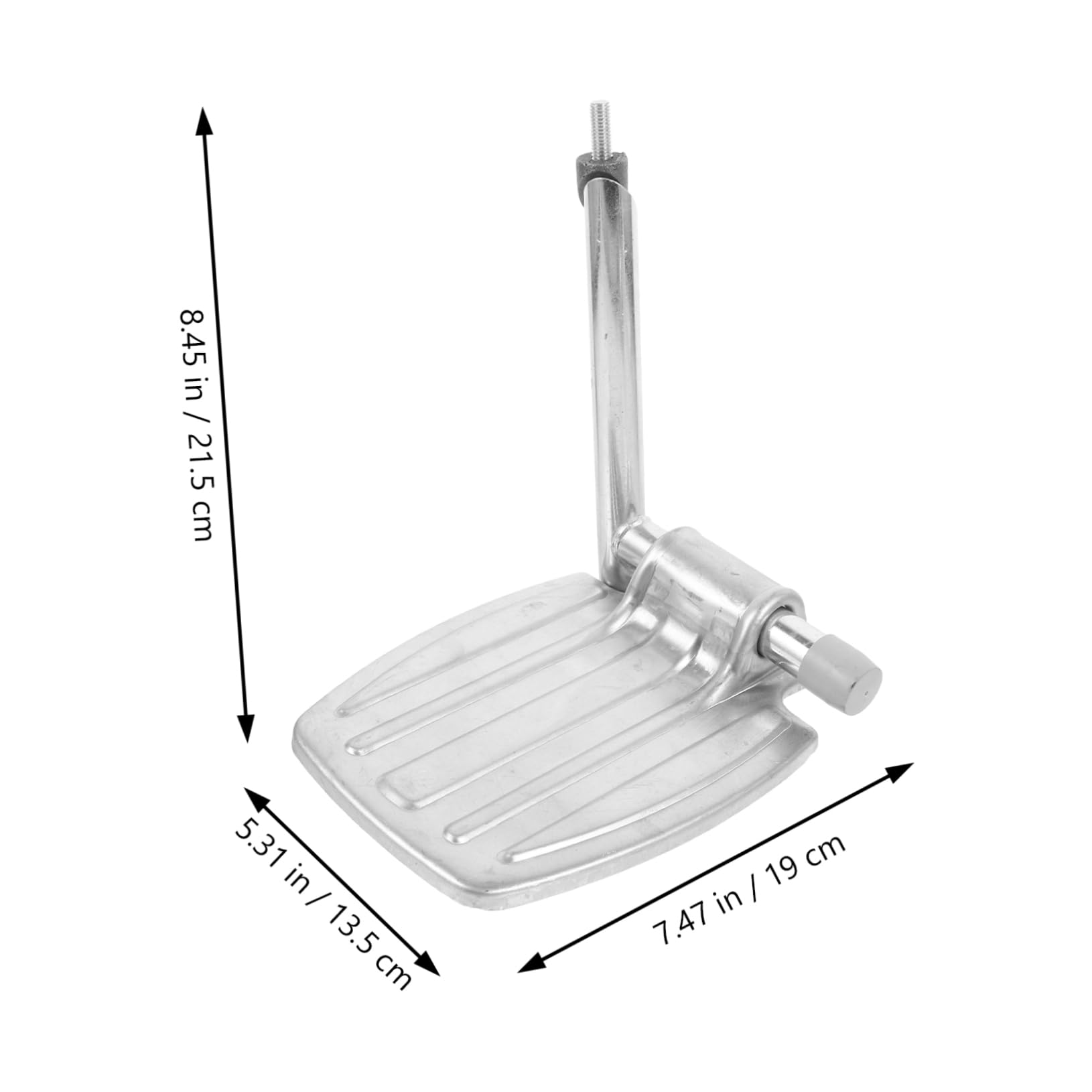 SOLUSTRE Reposapiés Plegables de Metal para Silla de Ruedas, Ligeros, Almohadilla para Piernas, Repuesto para Usuarios de Movilidad Reducida