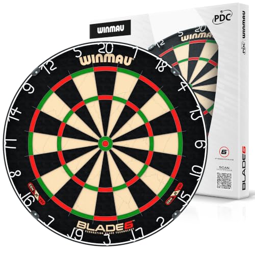WINMAU Blade 6 Professional Bristle Klassische Dartboard – Ansicht 2