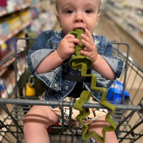Image of Busy Baby Toy Bungee - Dishwasher Safe Toy Strap - 100% Food-Grade Silicone (Violet)