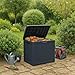 Ondis24 City Cube, Kunststoff Box - Abschließbare Poolbox, Paketbox, Gartenbox Wasserdicht, 110L, Anthrazit, 55x43x53cm Außenmaß, 75Kg Gewichtsbelastbarkeit. Ideal für Wohnungs- & Gartenbesitzer