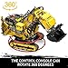 Mould King 17070 App Control Large Excavator Building Kit, RC Diggers Construction Set, Mining Excavator Construction Vehicle Building Blocks for Adults (4767 Pieces)
