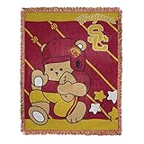 The Northwest Company Officially Licensed NCAA USC Trojans Fullback Jacquard Baby Throw Blanket, 36