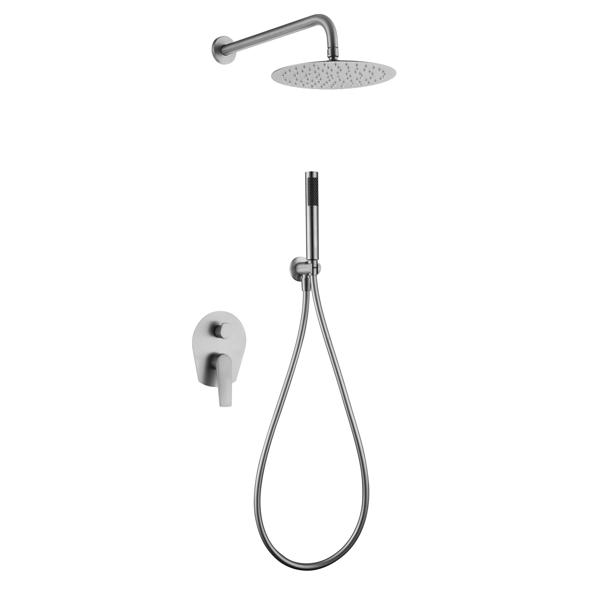 IMEX GPD055/AC DELOS Conjunto Ducha Monomando Empotrado (Acero S316)