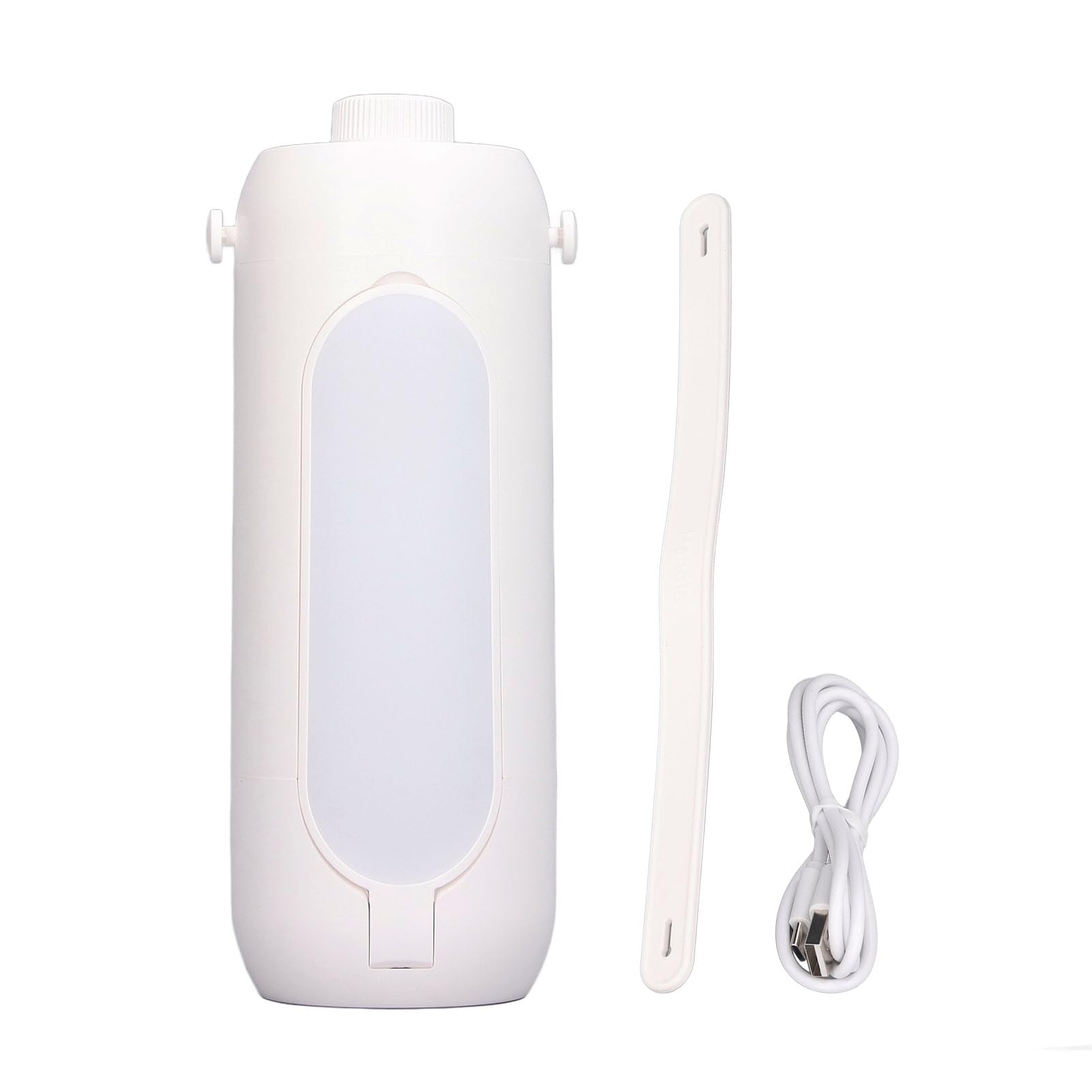 Fafeicy Lanterna da Campeggio Pieghevole con 4 Pannelli Regolabili, (WHITE) | Ricaricabile Via USB, ABS Impermeabile, 720 Regolabili, modalità Torcia e SOS, Gancio per Tenda o escursioni.