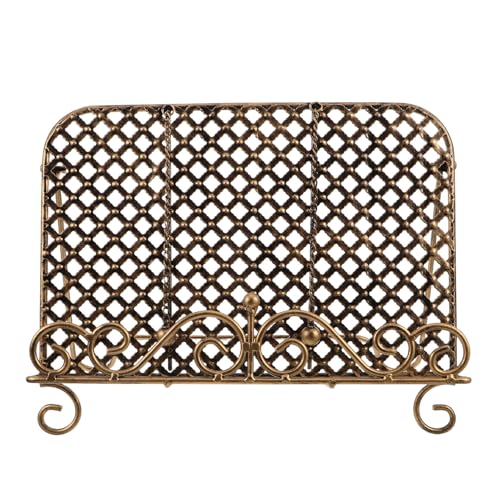 MUELODSIC Soporte de Hierro Fundido para Libros de Recetas de Cocina Vintage Estante para Encimera de Cocina Atril de Escritorio para Tabletas y Revistas Adecuado para Lectura y