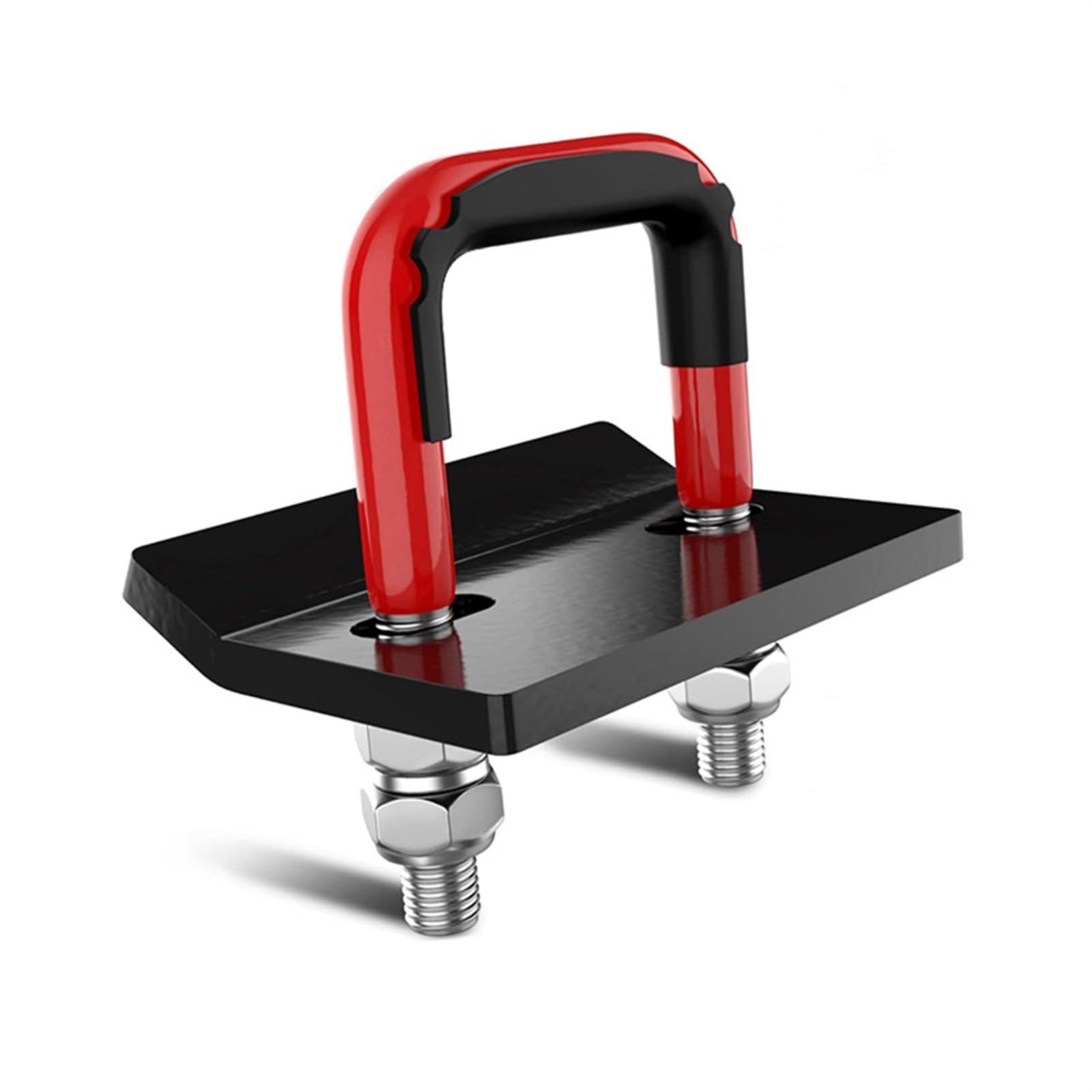 THE WHITE SHOP Hitch Tightener Clamp, Heavy Duty Hitch Stabilizer for 1.25" and 2" Trailer Hitches, Rubber Isolator and Double Coating Protective (Color : Red)