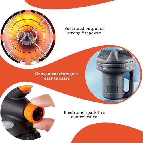 Chauffage de camping réglable à économie de gaz et portable - 8